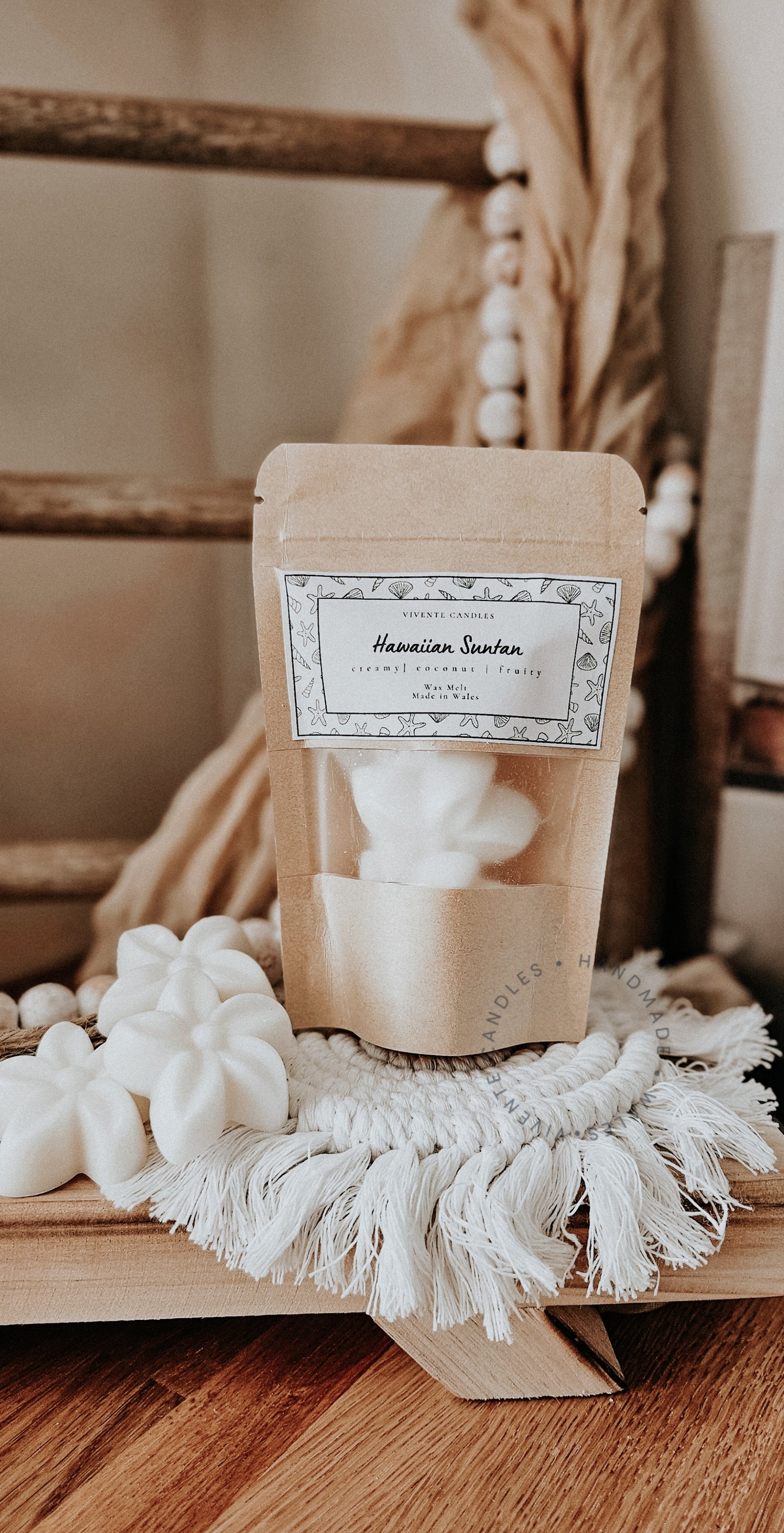 Hawaiian Suntan Floral Shaped Wax Melt