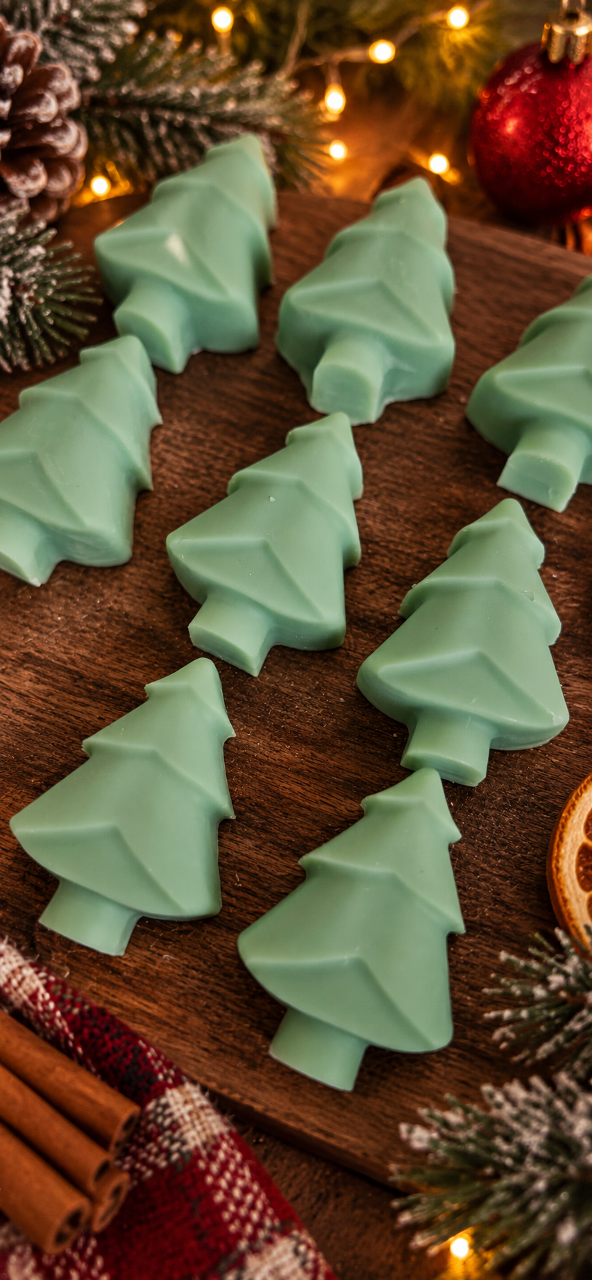 Nordic Cedar Scented Christmas Tree Shaped Wax Melt