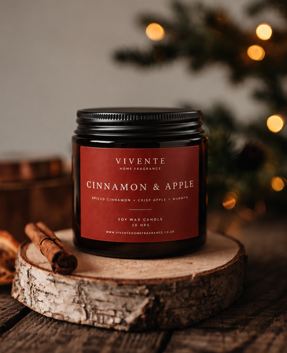 Cinnamon Apple Scented Candle