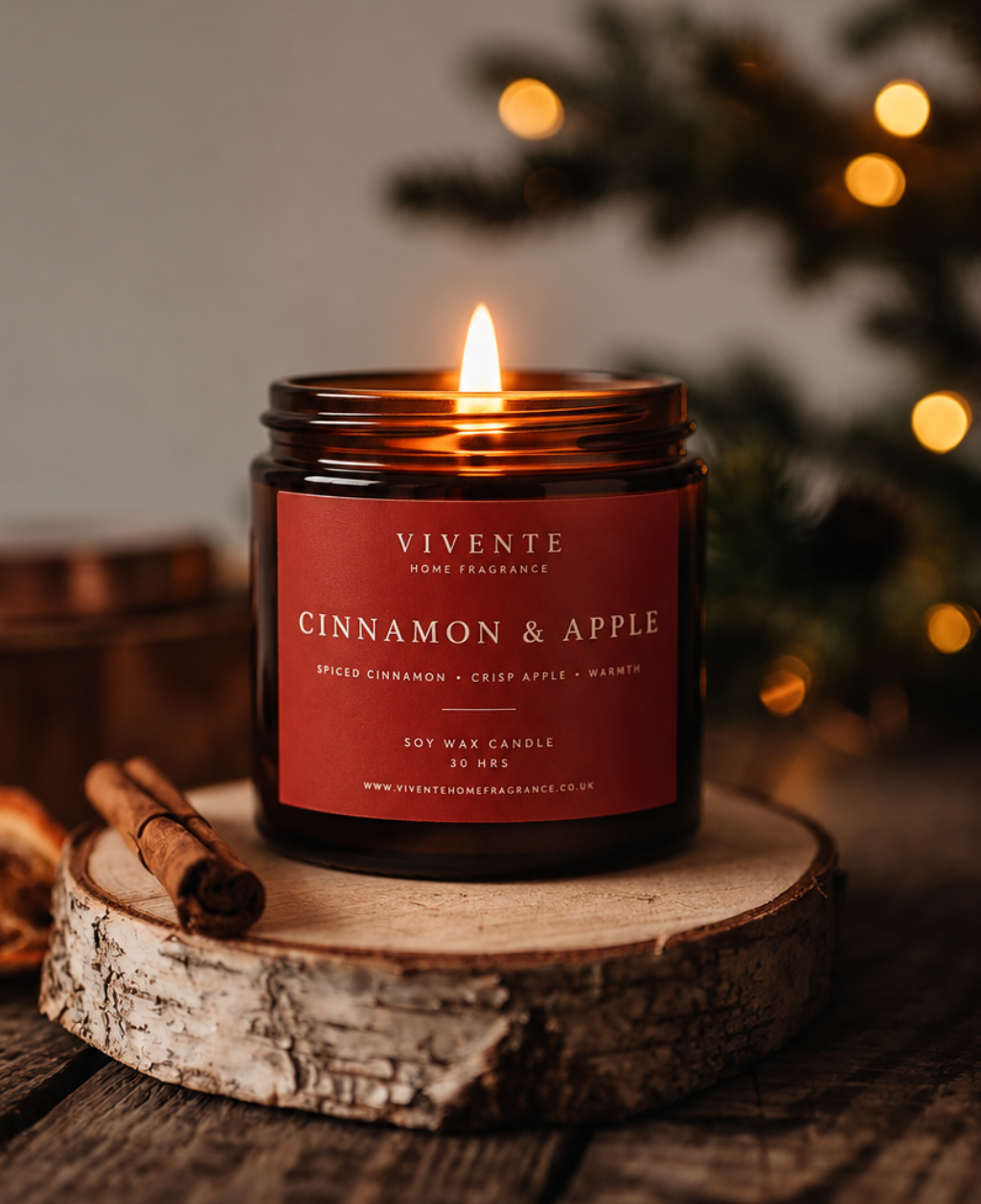 Cinnamon Apple Scented Candle