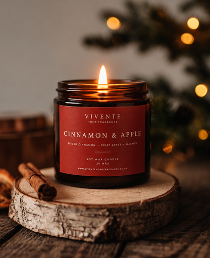 Cinnamon Apple Scented Candle