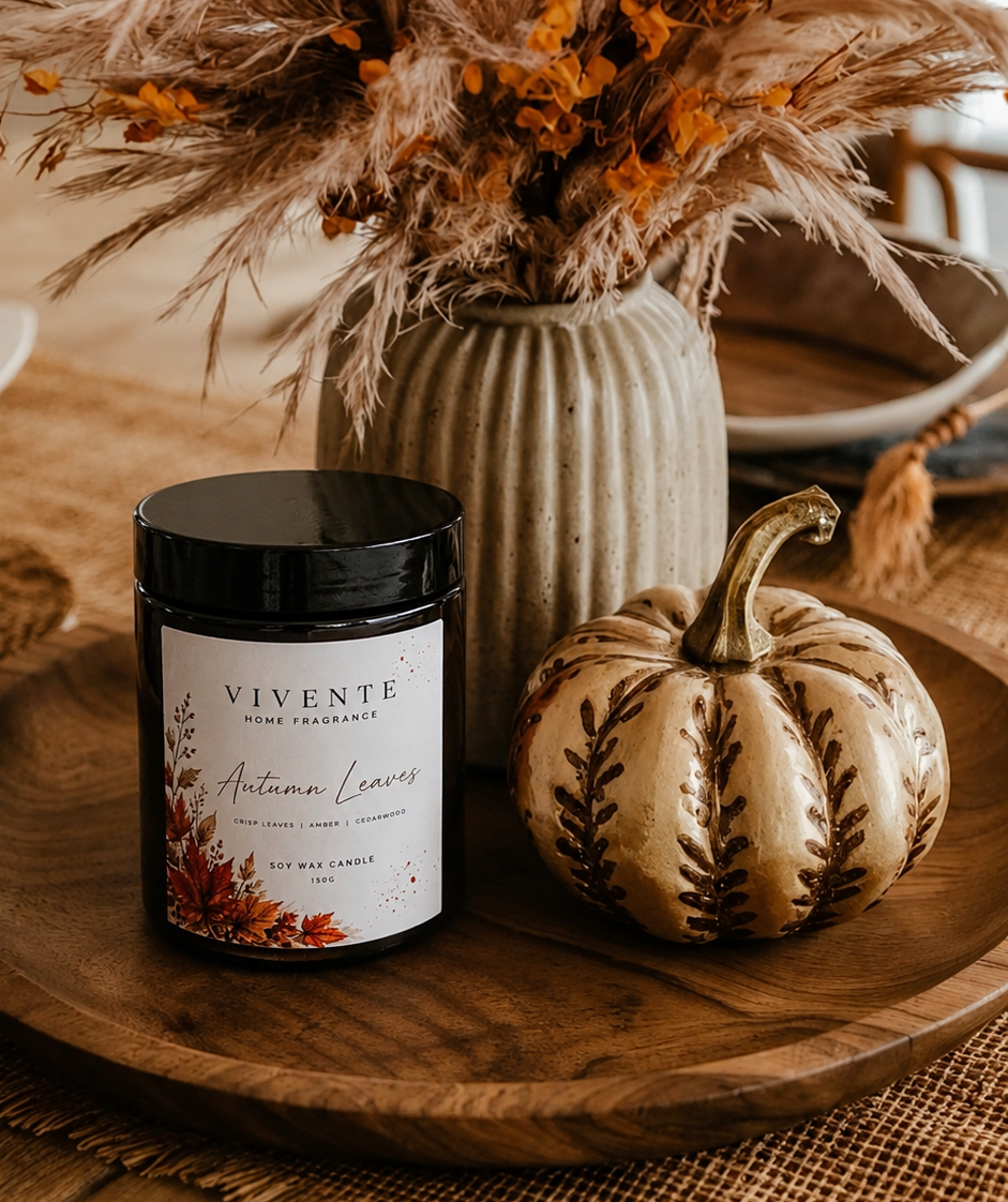 Autumn Leaves Candle