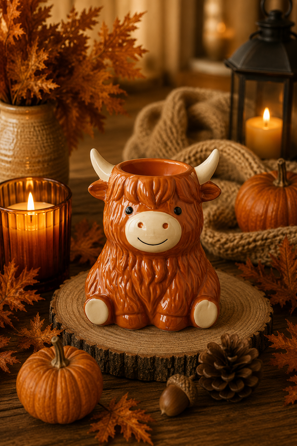 Highland Cow Oil Burner and Wax Warmer